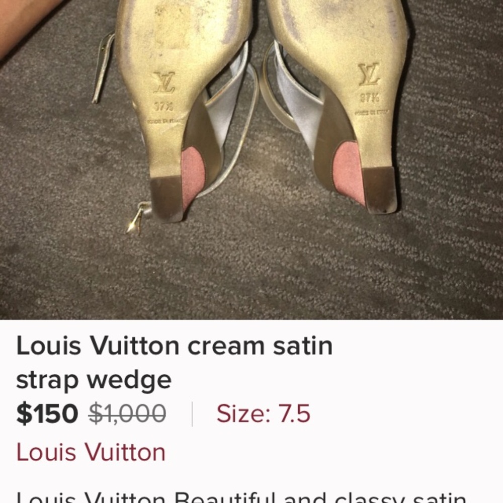 Louis Vuitton Satin shoes
